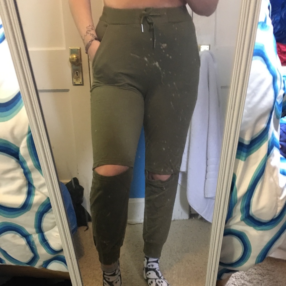 Olive Green Joggers
